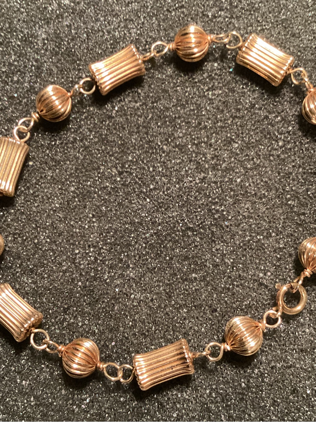 14 Kart Fluted Yellow Gold Bracelet 14 Kart Fluted Yellow Gold Bracelet